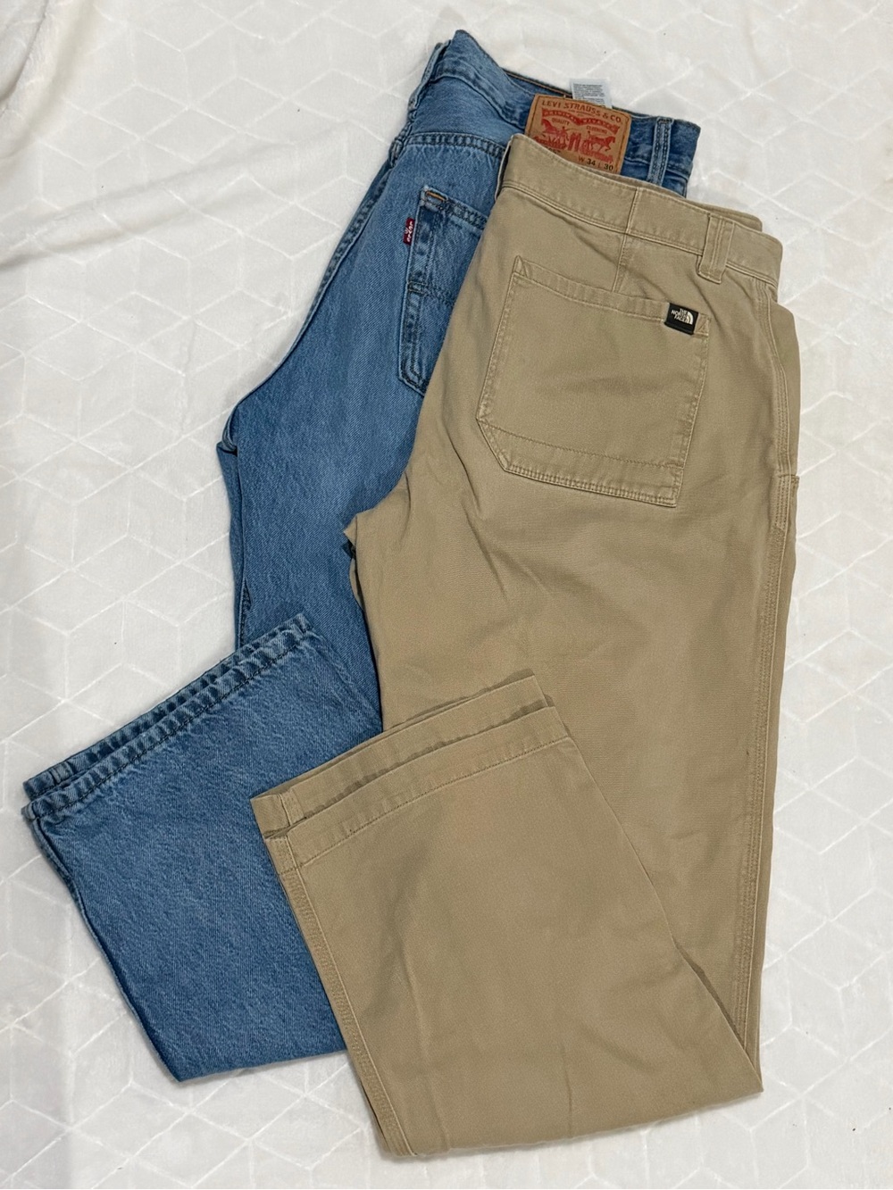 The North Face Men’s Khaki Straight Chino Pants 34x30 Bundle
